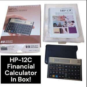 Vintage HP-12 Calculator - Never Used - In Original Box with Book - RARE